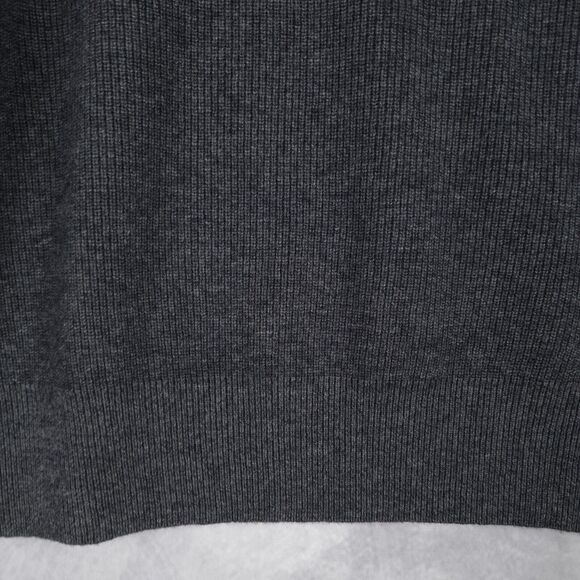 27 Miles Sweater Womens XS Gray Wool Cashmere Ribbed Knit Tie Open Shoulder - Picture 6 of 16